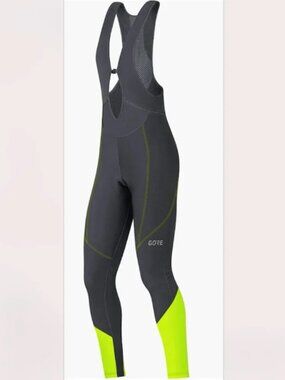 GORE Bike Wear C3 Thermo Bib Tights+ Cycling Bike Padded Black Windstopper Large